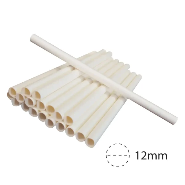 (12mm) Giant Paper Straw (White)
