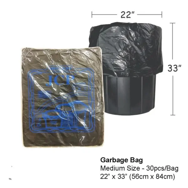 JCP GARBAGE BAG (22''x 33'') BLACK 30 PCS - Image 2